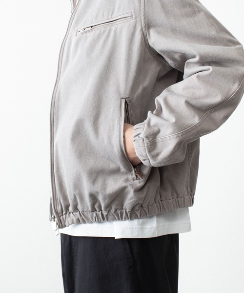 VEIN (ヴェイン)の「サルファーダイド チノクロス ワークJKT / SULFUR DYED CHINO CLOTH WORK JKT(ミリタリージャケット・メンズ・グレー/ベージュ/ブラック・2/1/3/4)」の15枚目の写真