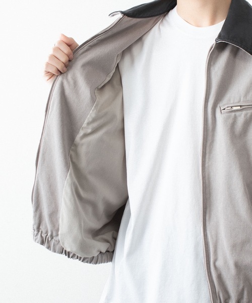 VEIN (ヴェイン)の「サルファーダイド チノクロス ワークJKT / SULFUR DYED CHINO CLOTH WORK JKT(ミリタリージャケット・メンズ・グレー/ベージュ/ブラック・2/1/3/4)」の16枚目の写真