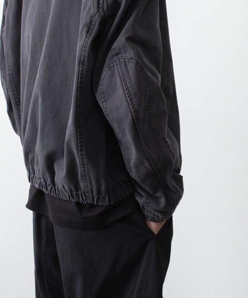 VEIN (ヴェイン)の「サルファーダイド チノクロス ワークJKT / SULFUR DYED CHINO CLOTH WORK JKT(ミリタリージャケット・メンズ・グレー/ベージュ/ブラック・2/1/3/4)」の7枚目の写真
