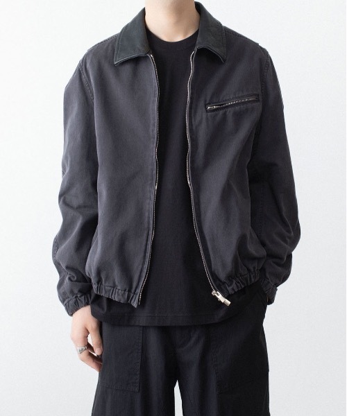 VEIN (ヴェイン)の「サルファーダイド チノクロス ワークJKT / SULFUR DYED CHINO CLOTH WORK JKT(ミリタリージャケット・メンズ・グレー/ベージュ/ブラック・2/1/3/4)」の20枚目の写真