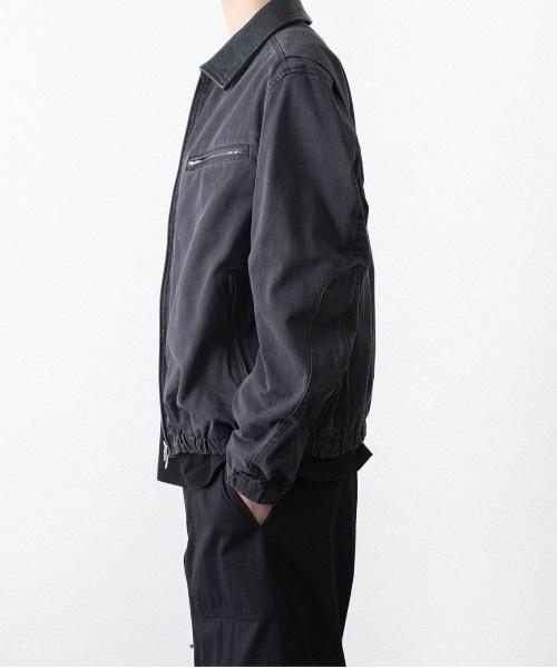 VEIN (ヴェイン)の「サルファーダイド チノクロス ワークJKT / SULFUR DYED CHINO CLOTH WORK JKT(ミリタリージャケット・メンズ・グレー/ベージュ/ブラック・2/1/3/4)」の22枚目の写真