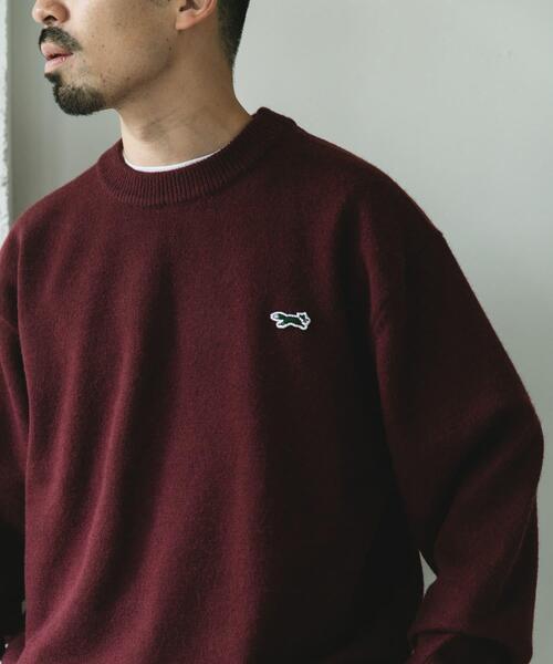 PENNEYS（ぺニーズ）の「『別注』PENNEYS×DOORS　THE FOX クルーネックスフレニット（ニット/セーター・メンズ・オフホワイト/ネイビー/レッド系その他/チャコールグレー・LARGE/MEDIUM/X-LARGE）」の5枚目の写真