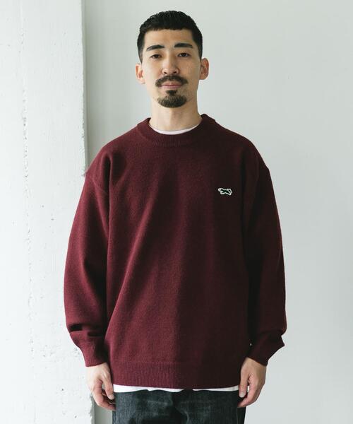 PENNEYS（ぺニーズ）の「『別注』PENNEYS×DOORS　THE FOX クルーネックスフレニット（ニット/セーター・メンズ・オフホワイト/ネイビー/レッド系その他/チャコールグレー・LARGE/MEDIUM/X-LARGE）」の8枚目の写真