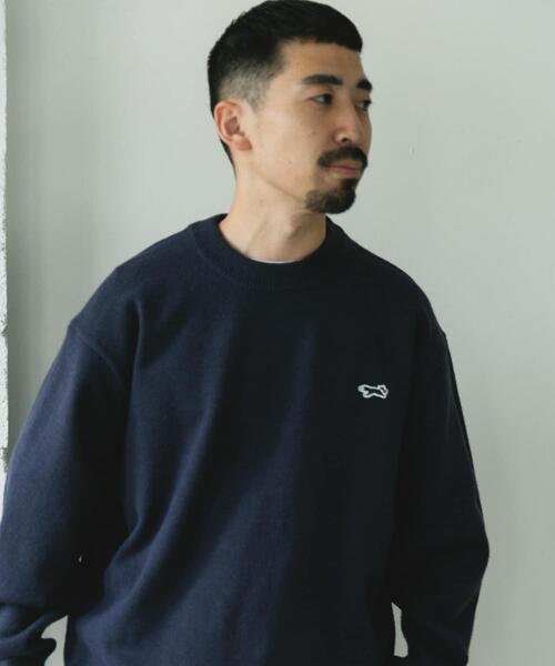 PENNEYS（ぺニーズ）の「『別注』PENNEYS×DOORS　THE FOX クルーネックスフレニット（ニット/セーター・メンズ・オフホワイト/ネイビー/レッド系その他/チャコールグレー・LARGE/MEDIUM/X-LARGE）」の17枚目の写真