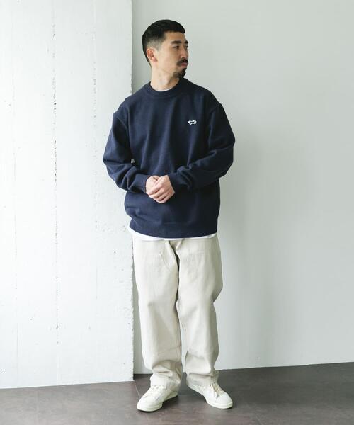 PENNEYS（ぺニーズ）の「『別注』PENNEYS×DOORS　THE FOX クルーネックスフレニット（ニット/セーター・メンズ・オフホワイト/ネイビー/レッド系その他/チャコールグレー・LARGE/MEDIUM/X-LARGE）」の22枚目の写真