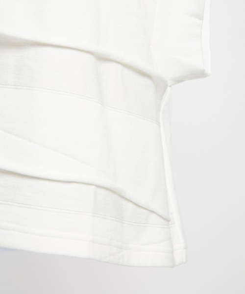 gomme（ゴム）の「ルーズパネルＴ（Tシャツ/カットソー・レディース・ホワイト/ブラック/チャコールグレー・MEDIUM）」の11枚目の写真