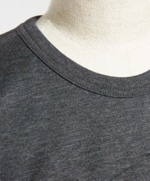 gomme（ゴム）の「ルーズパネルＴ（Tシャツ/カットソー・レディース・ホワイト/ブラック/チャコールグレー・MEDIUM）」の4枚目の写真