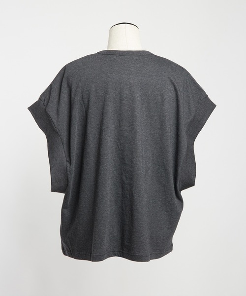 gomme（ゴム）の「ルーズパネルＴ（Tシャツ/カットソー・レディース・ホワイト/ブラック/チャコールグレー・MEDIUM）」の15枚目の写真