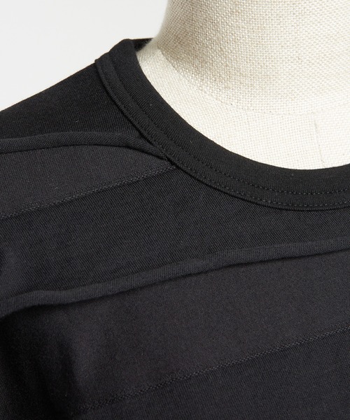 gomme（ゴム）の「ルーズパネルＴ（Tシャツ/カットソー・レディース・ホワイト/ブラック/チャコールグレー・MEDIUM）」の8枚目の写真