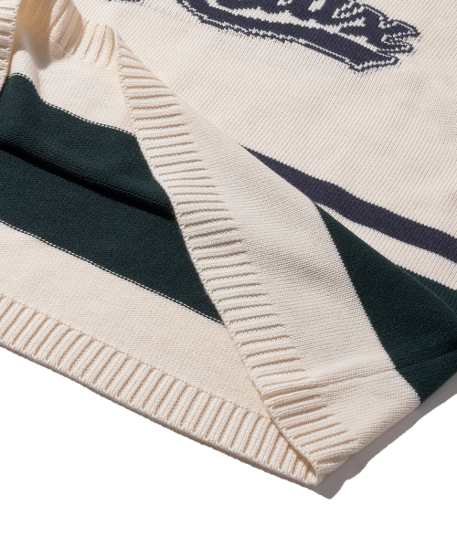 DISCUS ATHLETIC(ディスカス アスレチック)の「リラックスロゴVネックニットオプティックホワイト(ニット/セーター・レディース・その他・LARGE/MEDIUM/X-LARGE)」の4枚目の写真