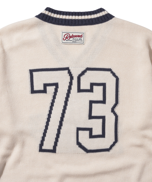 DISCUS ATHLETIC(ディスカス アスレチック)の「リラックスロゴVネックニットオプティックホワイト(ニット/セーター・レディース・その他・LARGE/MEDIUM/X-LARGE)」の7枚目の写真