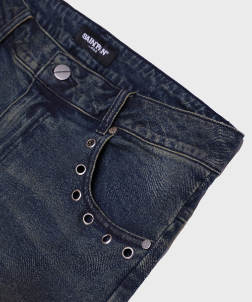 SAINTPAIN(セイントペイン)の「SP パンクフレアデニムパンツ ブルー(デニムパンツ・レディース・その他・MEDIUM/LARGE)」の6枚目の写真