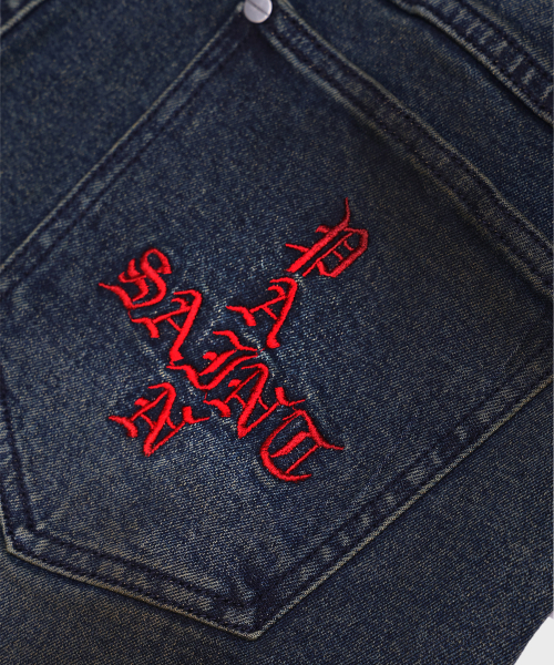 SAINTPAIN(セイントペイン)の「SP パンクフレアデニムパンツ ブルー(デニムパンツ・レディース・その他・MEDIUM/LARGE)」の9枚目の写真