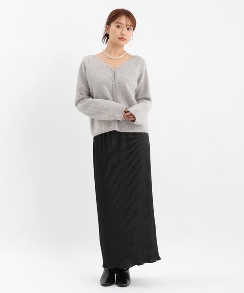 Andemiu（アンデミュウ）の「【WEB限定】アソートナロースカート631417（スカート・レディース・チャコールグレー/ブラック/ダークグリーン/ライトグリーン/アイボリー・FREE）」の16枚目の写真