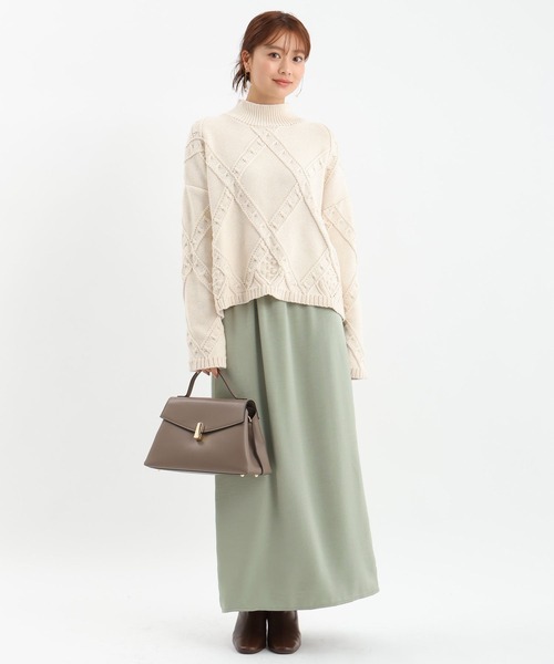 Andemiu（アンデミュウ）の「【WEB限定】アソートナロースカート631417（スカート・レディース・チャコールグレー/ブラック/ダークグリーン/ライトグリーン/アイボリー・FREE）」の18枚目の写真