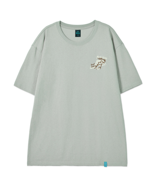 ASTRAL PROJECTION（アストラルプロジェクション）の「[グラフィティ]コットンルーズフィット半袖Tシャツ_ダスティミント（Tシャツ/カットソー・メンズ・その他・LARGE/MEDIUM/X-LARGE/XX-LARGE）」の2枚目の写真