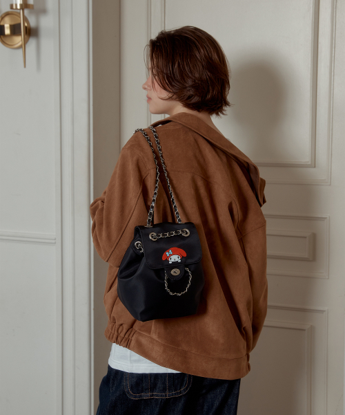 ANOETIC(アノエティック)の「ANC MYMELODY NYLON BACKPACK_BLACK(バックパック/リュック・レディース・ブラック・FREE)」の1枚目の写真