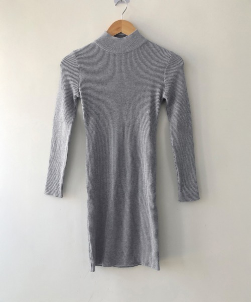 Miniministore(ミニミニストア)の「ニットワンピース 長袖 タイトワンピース(ワンピース・レディース・ワインレッド/グレー/アイボリー/ホワイト/ベージュ/ブラック・FREE)」の16枚目の写真
