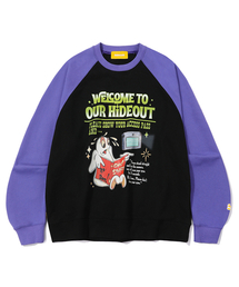 MAINBOOTH | Hideout Sweatshirt(PURPLE)(スウェット)