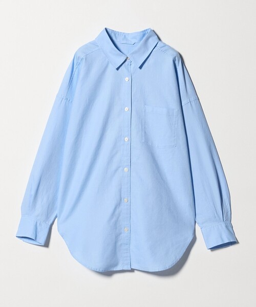 size SHORTあり］オックス オーバー シャツ（シャツ/ブラウス）｜green