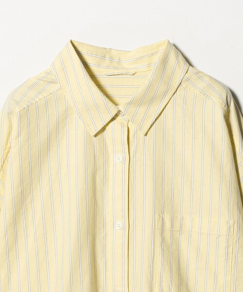 size SHORTあり］オックス オーバー シャツ（シャツ/ブラウス）｜green