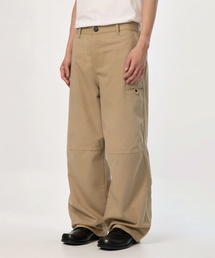 bounDary（バウンダリー）の「ビジョワイド切開チノパンツ【ベージュ】（その他パンツ）」