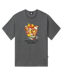 SEAFOOD BASKET GRAPHIC Tシャツ - ピグメントブラック