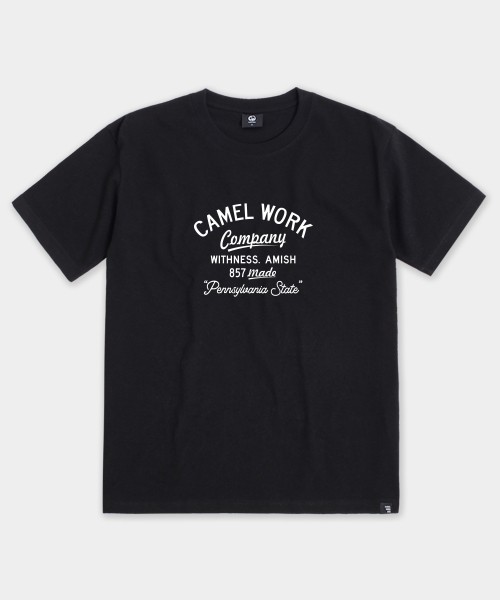 CAMEL WORK(キャメルワーク)の「ウィットネスA.半袖Tシャツ(ブラック)(Tシャツ/カットソー・メンズ・その他・MEDIUM/LARGE/X-LARGE)」の2枚目の写真