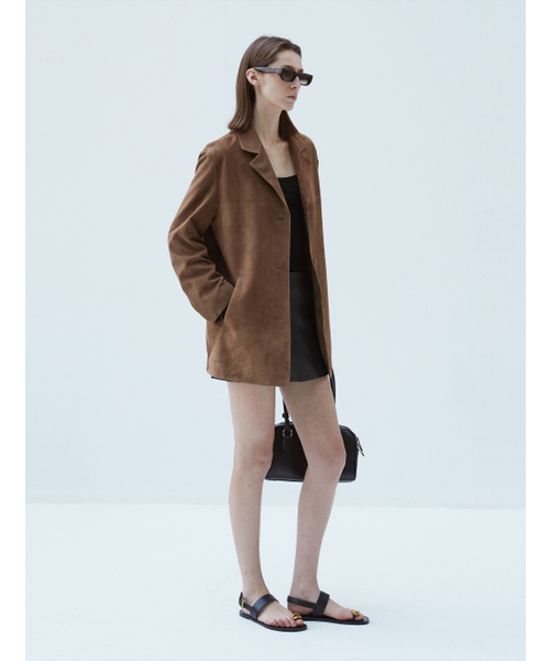 VERDEMAR(ベルデマール)の「Italian suede Classic Blazer_Mocha Mousse(ライダースジャケット・レディース・その他・MEDIUM/SMALL)」の3枚目の写真