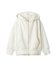 SNIDEL ホワイト フルジップパーカー SNIDEL｜スナイデルのパーカー（ジップアップ）通販 - ZOZOTOWN