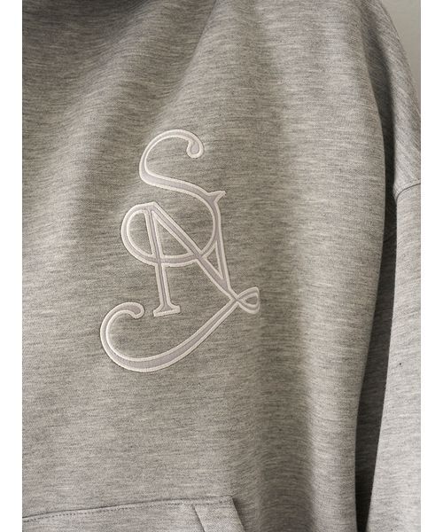 SNIDEL(スナイデル)の「エンブレムボンディングパーカー(パーカー・レディース・ホワイト/グレー/ライトブルー・F)」の12枚目の写真