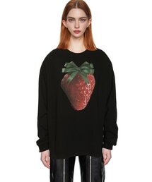 2113 STUDIO（イイルイルサムスタジオ）の「Ep.6 Long sleeve T-shirts Black top No.3 (Ribbon strawberry)（Tシャツ/カットソー）」