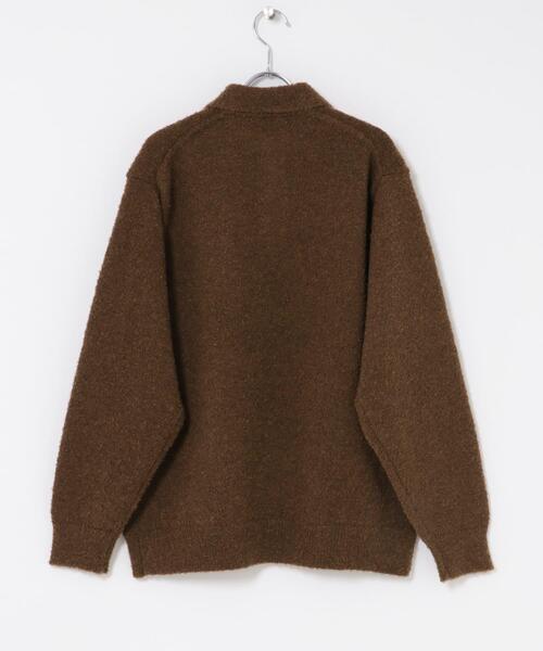URBAN RESEARCH DOORS（アーバンリサーチドアーズ）の「ブークレ ニットポロシャツ（ニット/セーター・メンズ・ネイビー/ブラウン/ブラック・LARGE/MEDIUM）」の12枚目の写真