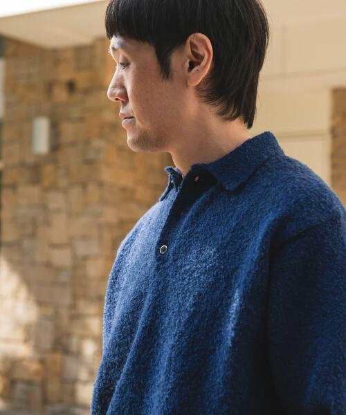 URBAN RESEARCH DOORS（アーバンリサーチドアーズ）の「ブークレ ニットポロシャツ（ニット/セーター・メンズ・ネイビー/ブラウン/ブラック・LARGE/MEDIUM）」の17枚目の写真