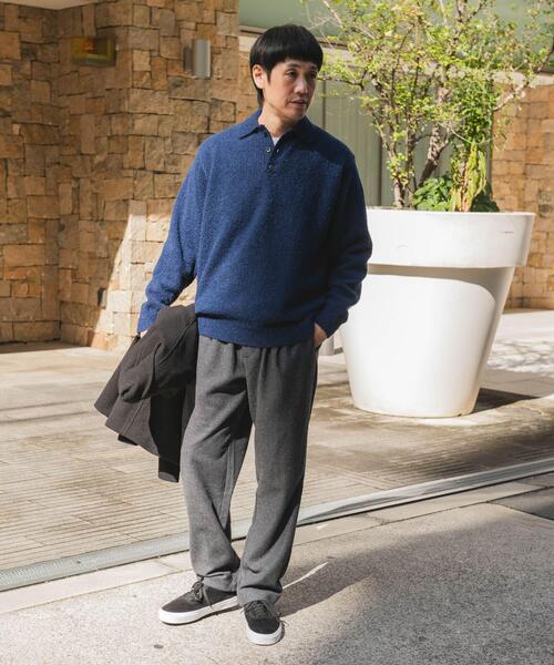 URBAN RESEARCH DOORS（アーバンリサーチドアーズ）の「ブークレ ニットポロシャツ（ニット/セーター・メンズ・ネイビー/ブラウン/ブラック・LARGE/MEDIUM）」の20枚目の写真