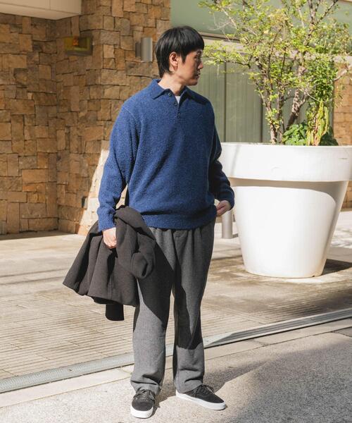 URBAN RESEARCH DOORS（アーバンリサーチドアーズ）の「ブークレ ニットポロシャツ（ニット/セーター・メンズ・ネイビー/ブラウン/ブラック・LARGE/MEDIUM）」の21枚目の写真