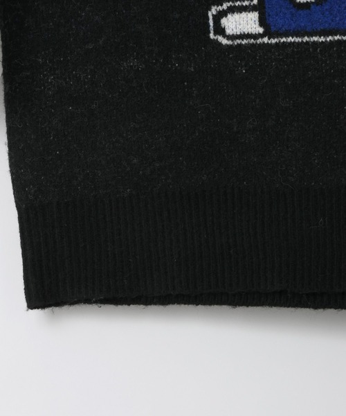 LOWRYS FARM（ローリーズファーム）の「【HELLO KITTY】BIGプルオーバー　606738（ニット/セーター・レディース・チャコールグレー/ブラック・FREE）」の5枚目の写真