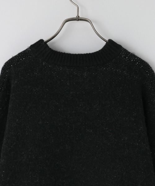 LOWRYS FARM（ローリーズファーム）の「【HELLO KITTY】BIGプルオーバー　606738（ニット/セーター・レディース・チャコールグレー/ブラック・FREE）」の6枚目の写真