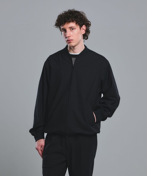 green label relaxing（グリーンレーベルリラクシング）の「FREELITCH リブ ブルゾン -2WAYストレッチ・吸水速乾-（ブルゾン・メンズ・コバルトブルー/ダークブラウン/ブラック・XL/L/M/S）」の11枚目の写真