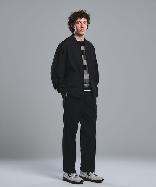 green label relaxing（グリーンレーベルリラクシング）の「FREELITCH リブ ブルゾン -2WAYストレッチ・吸水速乾-（ブルゾン・メンズ・コバルトブルー/ダークブラウン/ブラック・XL/L/M/S）」の12枚目の写真