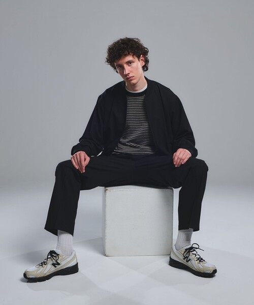 green label relaxing（グリーンレーベルリラクシング）の「FREELITCH リブ ブルゾン -2WAYストレッチ・吸水速乾-（ブルゾン・メンズ・コバルトブルー/ダークブラウン/ブラック・XL/L/M/S）」の13枚目の写真