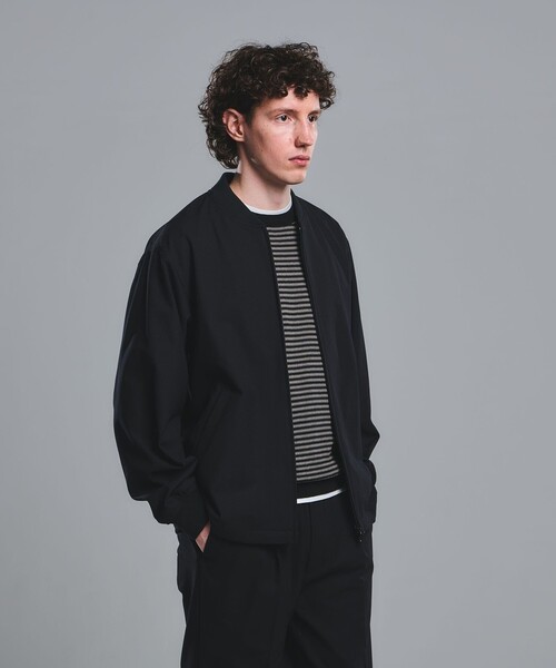 green label relaxing（グリーンレーベルリラクシング）の「FREELITCH リブ ブルゾン -2WAYストレッチ・吸水速乾-（ブルゾン・メンズ・コバルトブルー/ダークブラウン/ブラック・XL/L/M/S）」の4枚目の写真