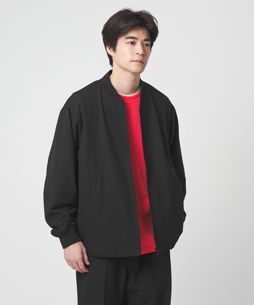 green label relaxing（グリーンレーベルリラクシング）の「FREELITCH リブ ブルゾン -2WAYストレッチ・吸水速乾-（ブルゾン・メンズ・コバルトブルー/ダークブラウン/ブラック・XL/L/M/S）」の5枚目の写真