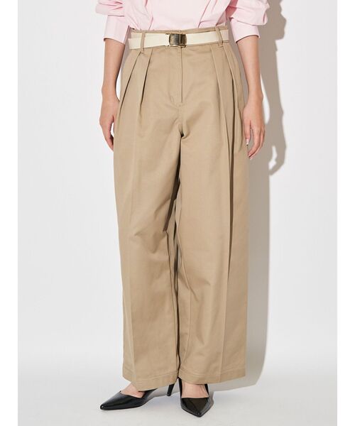 ELENDEEK(エレンディーク)の「チノタックドパンツ(その他パンツ・レディース・グレー/アイボリー/ベージュ・01/02)」の3枚目の写真