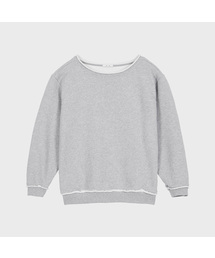 Star Off-shoulder Sweatshirt (Gray)