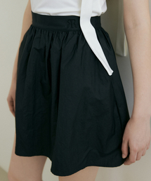 FRA NYLON BALLOON MINI SKIRT BLACK