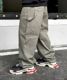 CLACO（クラコ）の「Cotton Carpenter Wide Work Pants (Khaki)（その他パンツ）」