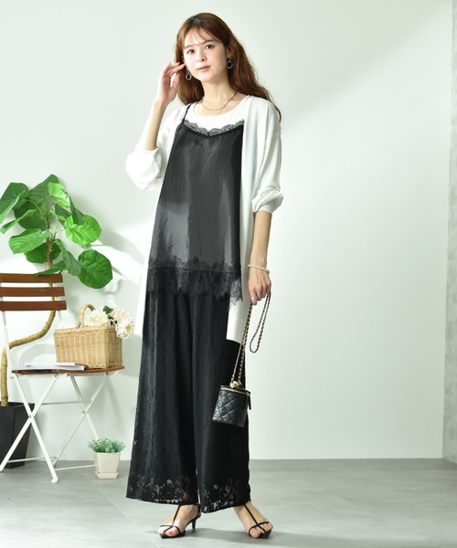 INTERPLANET(インタープラネット)の「フラワーレースパンツ(その他パンツ・レディース・ブラック/オフホワイト・FREE)」の6枚目の写真