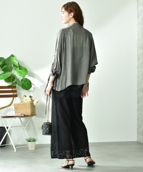 INTERPLANET(インタープラネット)の「フラワーレースパンツ(その他パンツ・レディース・ブラック/オフホワイト・FREE)」の13枚目の写真