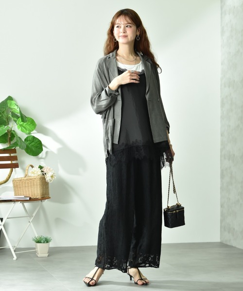 INTERPLANET(インタープラネット)の「フラワーレースパンツ(その他パンツ・レディース・ブラック/オフホワイト・FREE)」の14枚目の写真